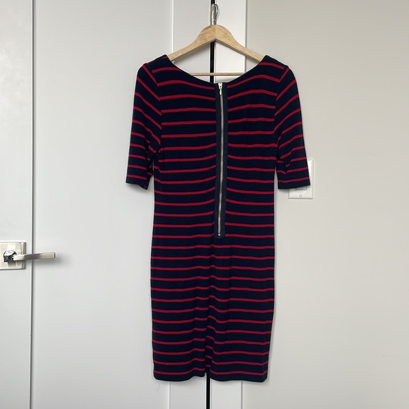 Banana Republic Navy/ Red Stripe Dress - Picture 2 of 2